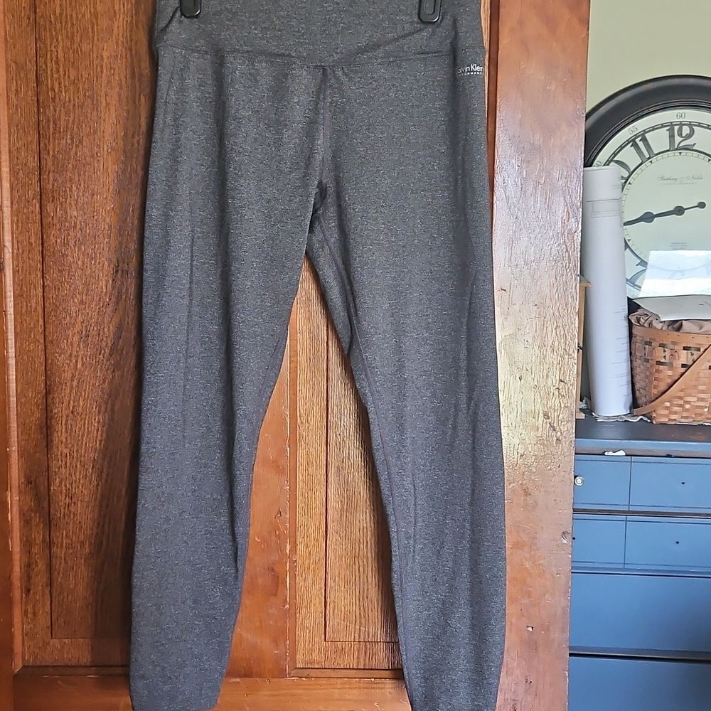 Calvin Klein Performance Stretch Leggings Heather Grey | JR. Womens‎ Size L